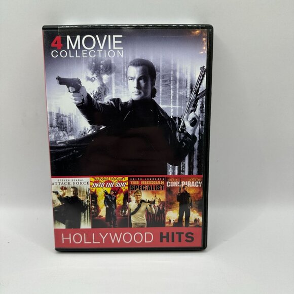 Hollywood Hits 4 Movie Action Collection Steven Seagal Dolph Lundgren DVD - Picture 1 of 3